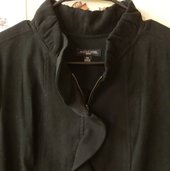 Women Black Coat/Jacket - Picture 4 of 5